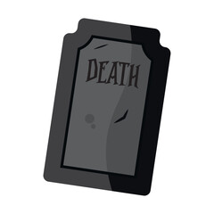 Isolated spooky tombstone icon Vector