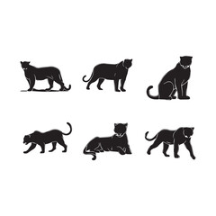 black silhouettes of cats