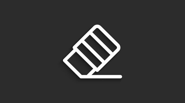 Eraser &ndash; Clean Lineal UI/UX Icon Animation in 4K