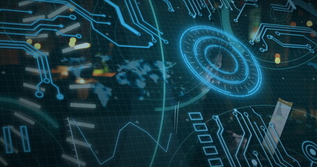 Image of text with globe and network of connections