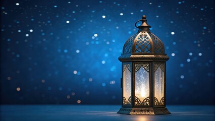 Eid lantern display festive celebration ramadan holiday illuminated islamic occasion evening view beautiful craftsmanship