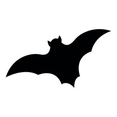 Isolated silhouette of a bat icon Vector