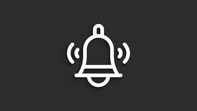 Notification &ndash; Alert Lineal UI Icon Animation, 4K
