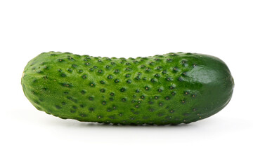 Whole pickling cucumber, isolated on white background