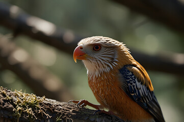 Close-up Portrait of a Juvenile Bateleur Eagle