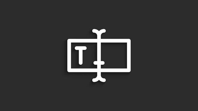Text Box &ndash; UI Input Field Lineal Icon Animation, 4K