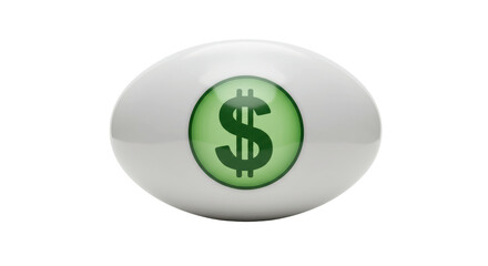 Obraz premium Isolated Eye with Dollar Sign