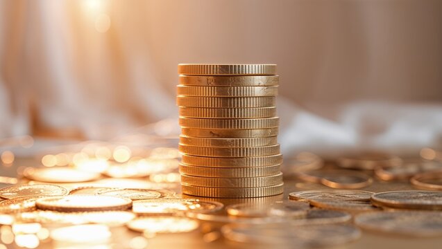 Money Cash Currency Coin Savings Displayed Together