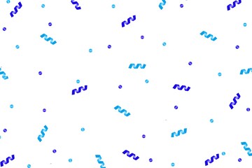 Blue background with confetti and dots pattern. Confetti and dots dropped design for wallpaper, birthday, background, party, banner, decoration, card, print, celebration, etc.
