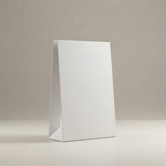 Minimalist White Paper Bag. Elegant and Versatile Packaging Solution