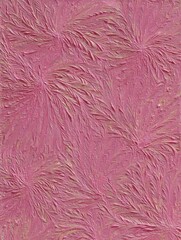Fototapeta premium Abstract textured pattern in pink and gold, close-up view, decorative surface with floral motif, artistic design element