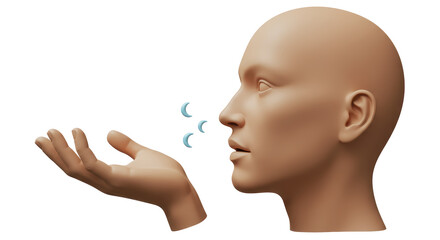 Isolated Blowing Air