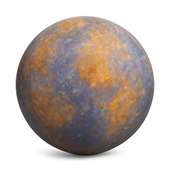 Obraz premium 3d mercury planet a colorful space illustration