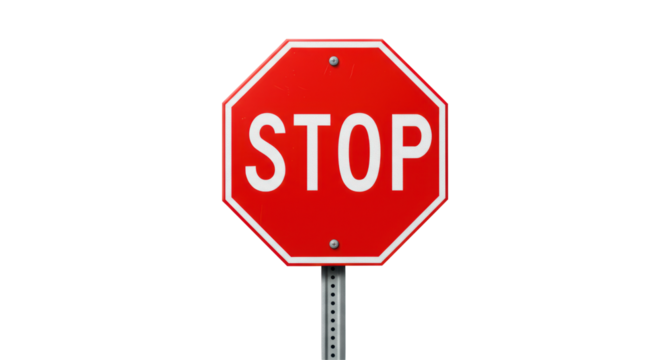 Isolated Stop Sign