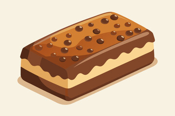 Delicious Chocolate Cake with Caramel Topping and Chocolate Balls