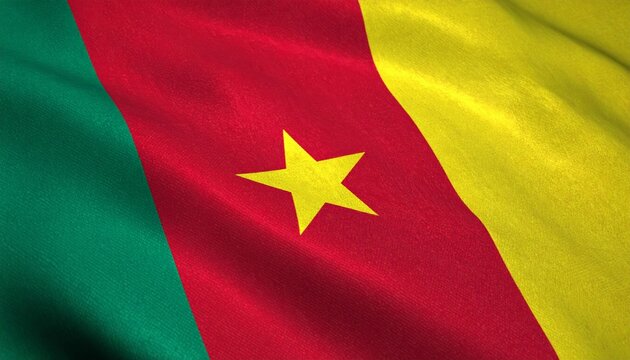 Cameroon national flag - Powered by Adobe
