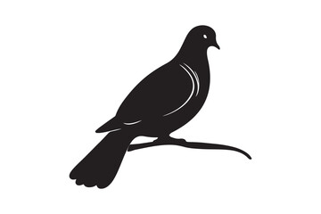 dove silhouette vector .beautiful dove vector design