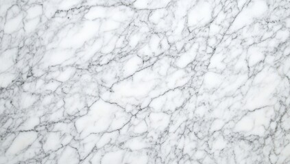Obraz premium White marble surface with veined patterns. Detailed close-up view of the stone's texture
