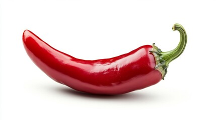 Vibrant red chili pepper kitchen food photography isolated close-up culinary inspiration