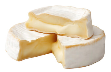 cheese Camembert or Brie, isolated on white background, full depth of field