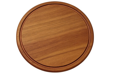 wooden Cutting Board, isolated on white background, full depth of field