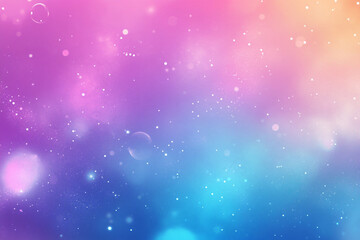 Obraz premium Dreamy pastel galaxy bokeh background sparkling lights and colors