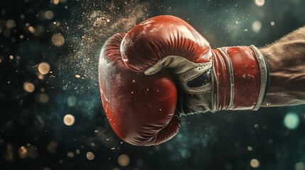 Boxing match highlights intense action in a dynamic ring environment with dramatic lighting and close-up perspectives