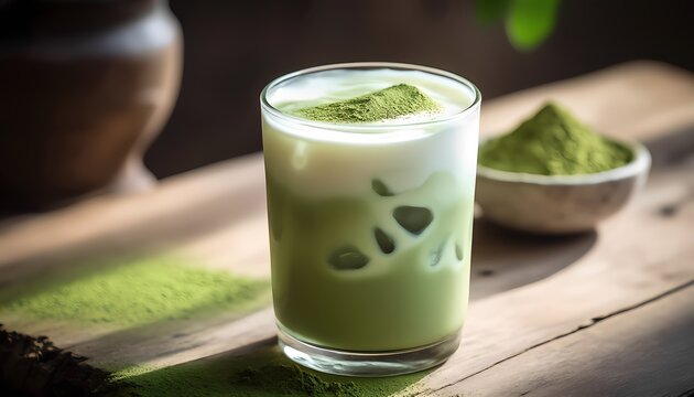 ice matcha latte