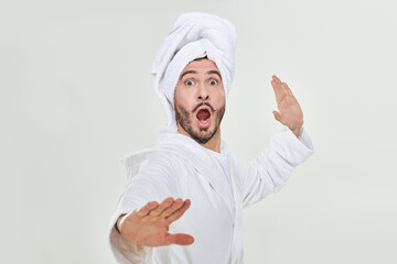 expressive karate man