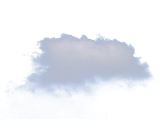 Serene Cloudscape: A solitary, fluffy cloud floats gracefully against a pale blue expanse, evoking a sense of tranquility, freedom, and the limitless possibilities of the open sky.