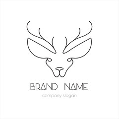 Deer minimal logo