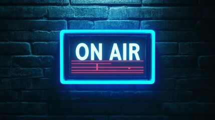Fototapeta premium neon on air sign