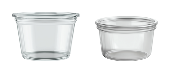Meal prep container with airtight lid isolated white or transparent background