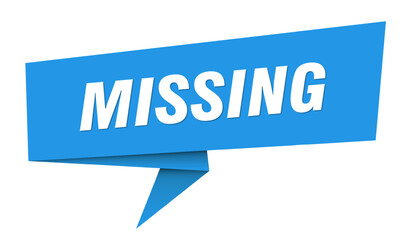 missing banner. missing speech bubble, label, sticker, sign template