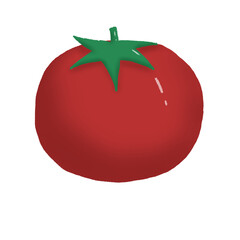 tomato isolated on white