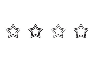 A shiny silver star, a 3d rendered symbol, is isolated on a bright white background as a design element