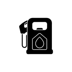 creative details Outline silhouette Gas station icon Vector Illustration 