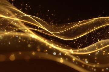 Obraz premium Gold Wave Abstract Background