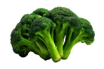 Broccoli on transparent background ready for culinary use