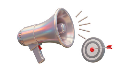 Isolated Megaphone and Target