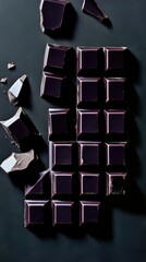 Close up of bars of chocolate

