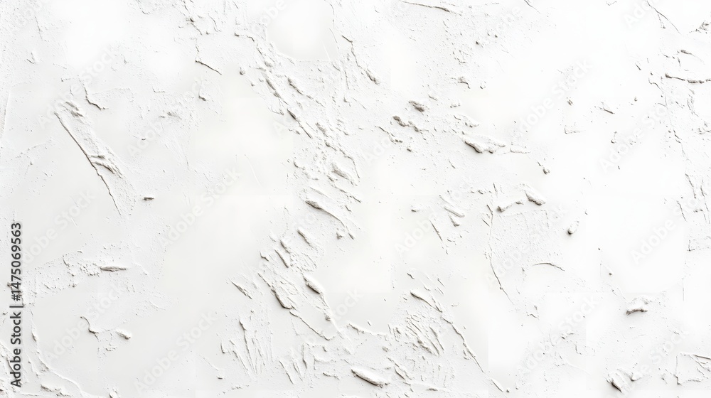 Wall mural a close up of a weathered textured white wall surface with an abstract minimalist pattern of scratch