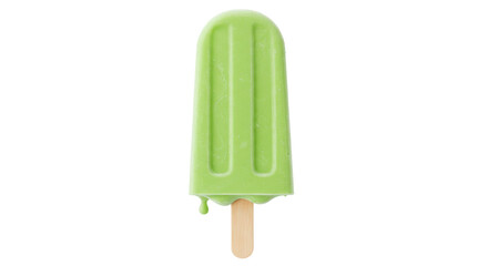 Isolated Green Popsicle