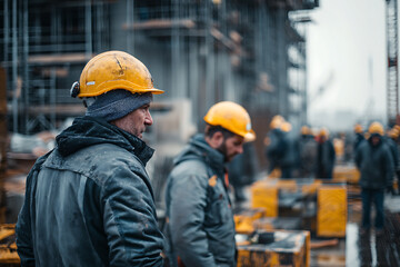 Crew Members Ensuring Workplace Safety at Build Site
