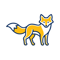 Stylized fox illustration representing nature and wildlife