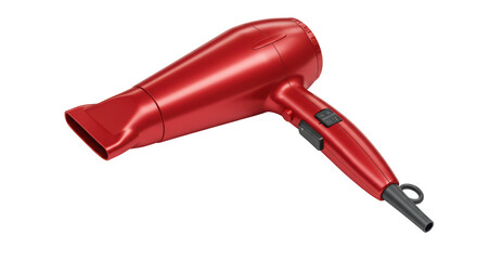 Isolated Red Hair Dryer