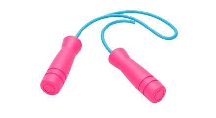 Isolated Pink Jump Rope