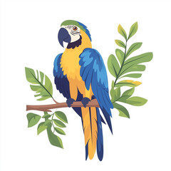 blue and yellow macaw ara