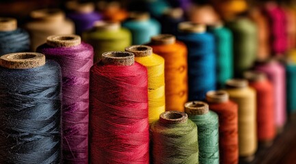 Colorful spools of thread (1)