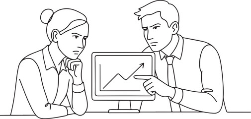 Coworkers Analyzing Sales Data